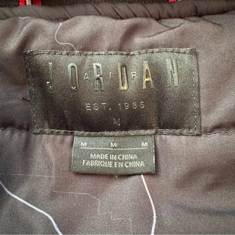RARE Nike Air Jordan SAMPLE Wings City of Flight MA-1 Bomber Jacket Mens M black